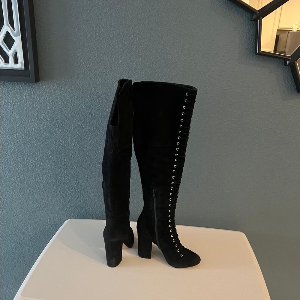 Vince Camuto Black Over the Knee Boots